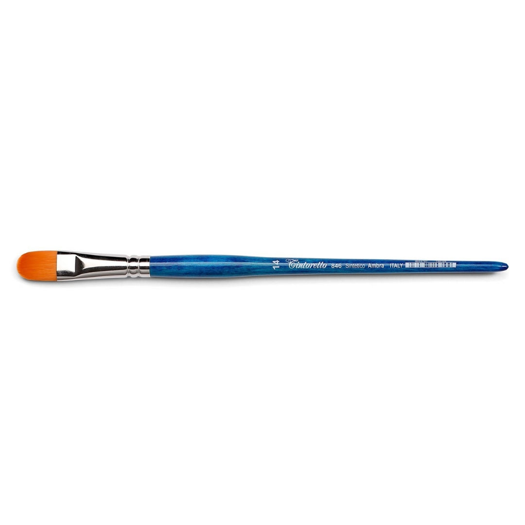 Tintoretto Amber Synthetic Cat's Tongue Brush 0