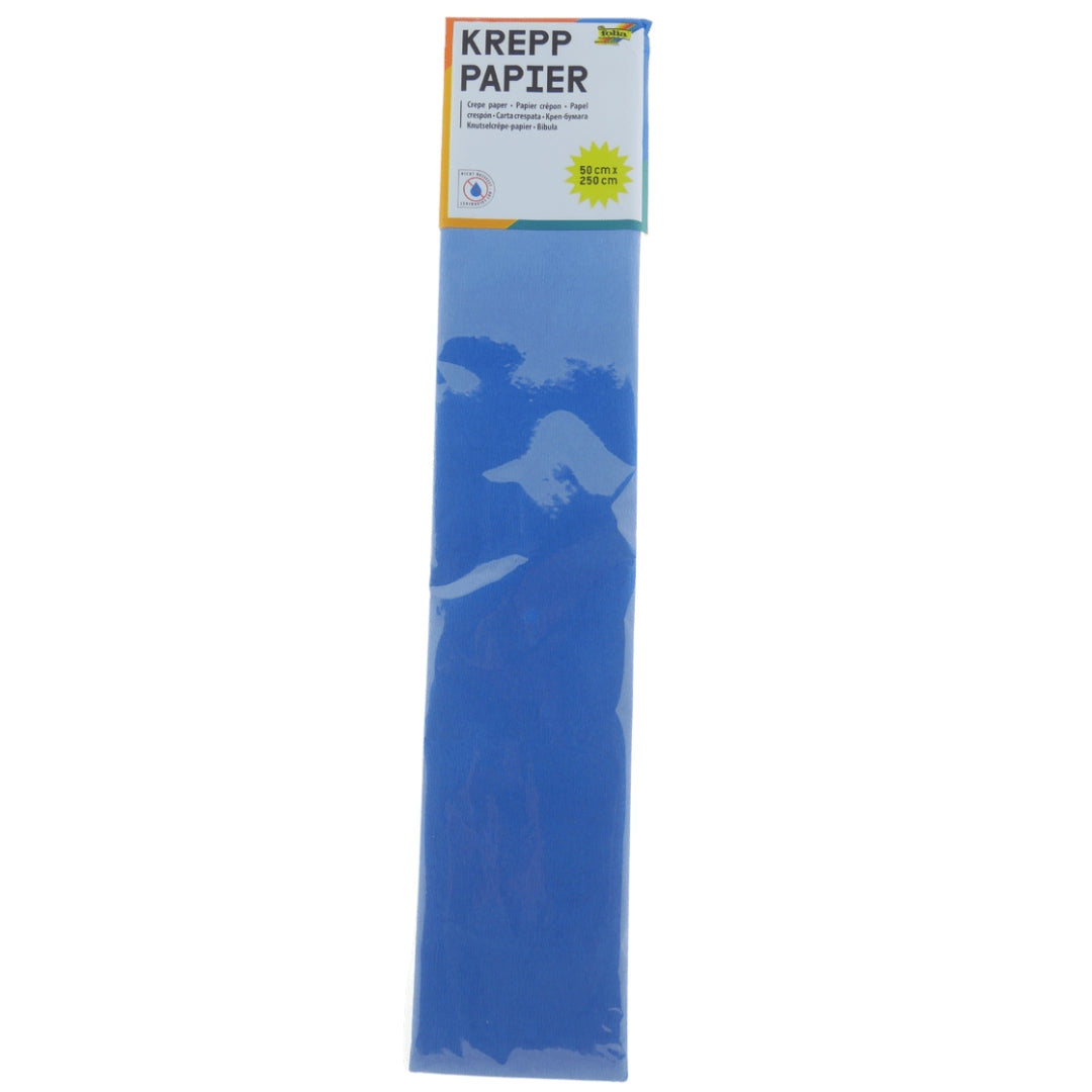 Folia Crepe Paper 50x250 cm Brilliant Blue