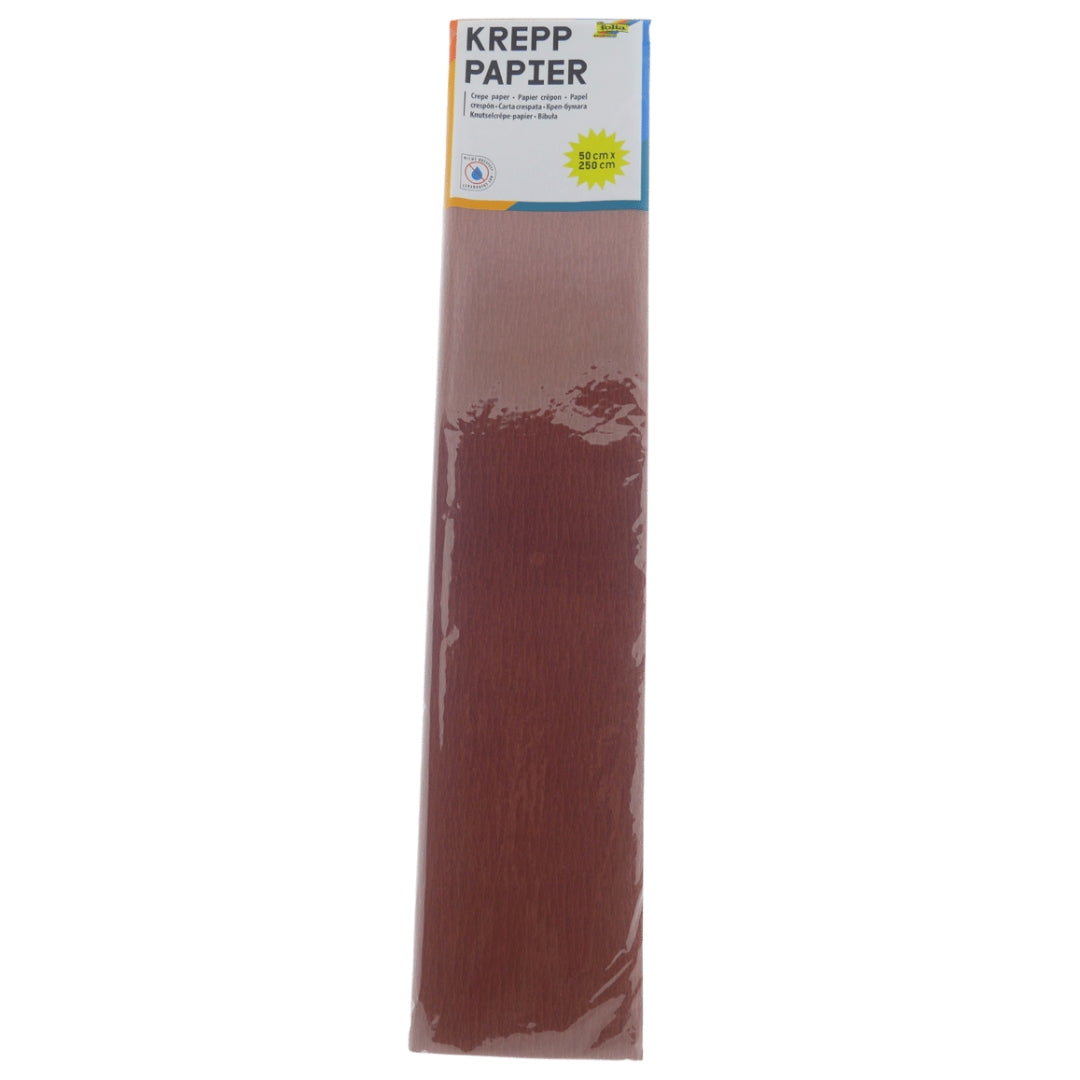 Folia Krepppapier 50x250 cm Schokobraun