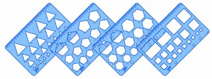 Gereedschap Boetseer Sjabloon 4 Vormen - Polymeerklei / Boetseerklei