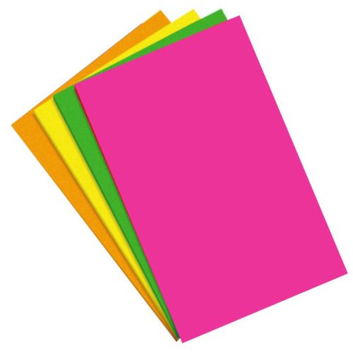 Apli EVA Foam Fluo A4 Pink, Green, Yellow, and Orange