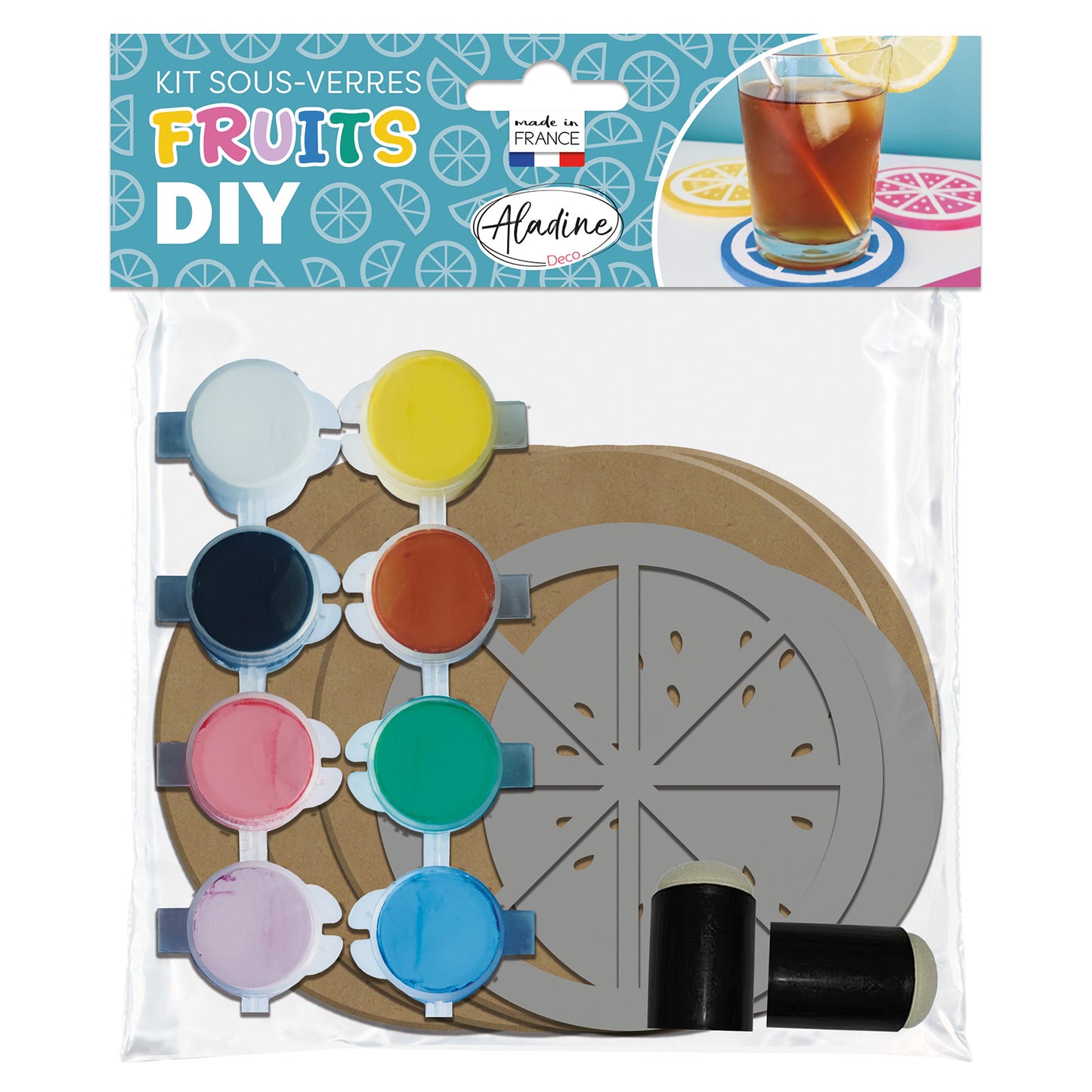 Aladine DIY Set Fruit Coaster Painting