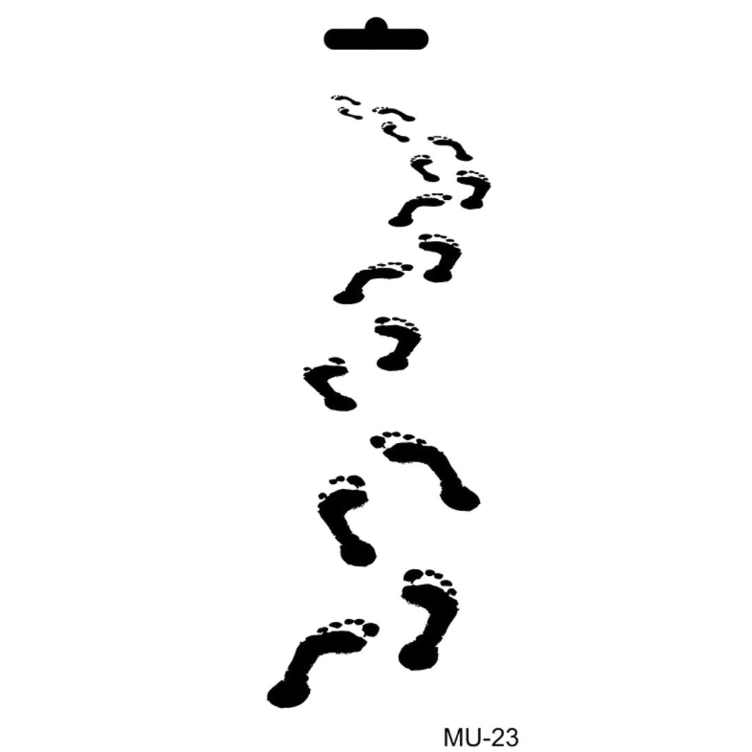 Cadence Mixed Media Stencil MU23 10x25 cm Footprints