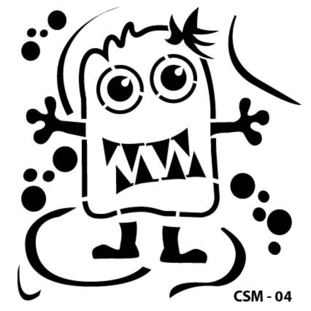 Cadence Kids Monster Stencil CSM-04 25x25 cm