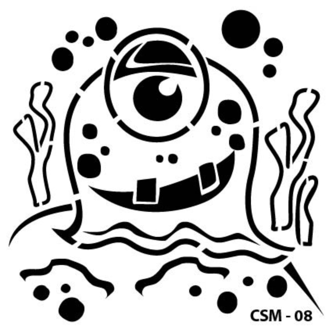 Cadence Kids Monster Stencil CSM-08 25x25 cm