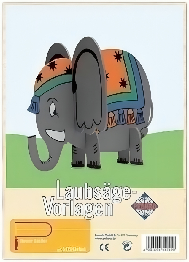 Pebaro Figuurzaag plaat Olifant A4