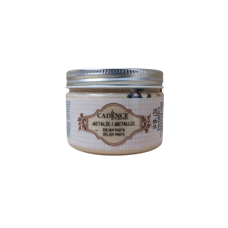 Cadence Metallic Relief Paste 150 ml Champagne