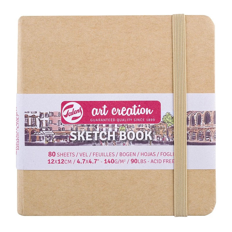 TAC Skizzenbuch 12x12 cm 140 g 80 Blatt Kraft