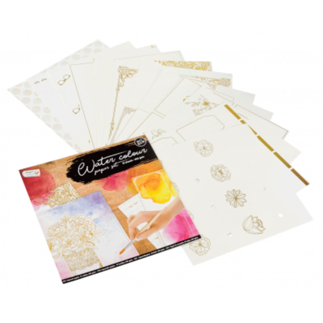 Craft Sensations Watercolour Design Colour Pad 30.5x30.5 cm