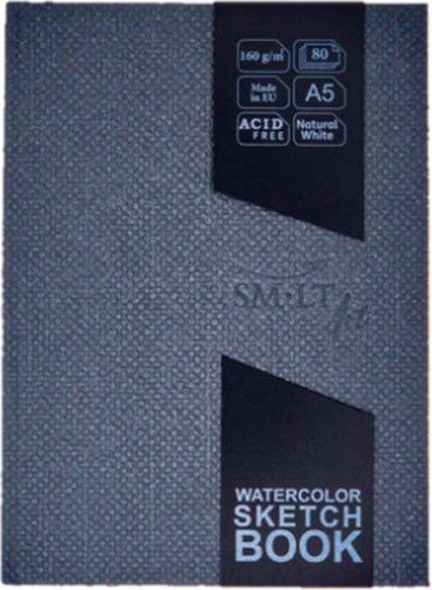 SMLT Hardcover Skizzenbuch Aquarell A5 160 g 80 Blatt