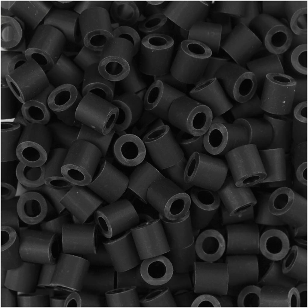 Nabbi BioBeads Bügelperlen Schwarz 1000 Stück
