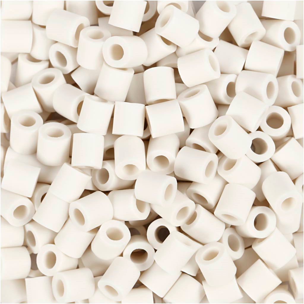 Nabbi BioBeads Strijkkralen Wit 1000 stuks
