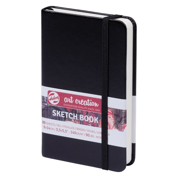 TAC Sketchbook 9x14 cm 140gsm 80 sheets Black