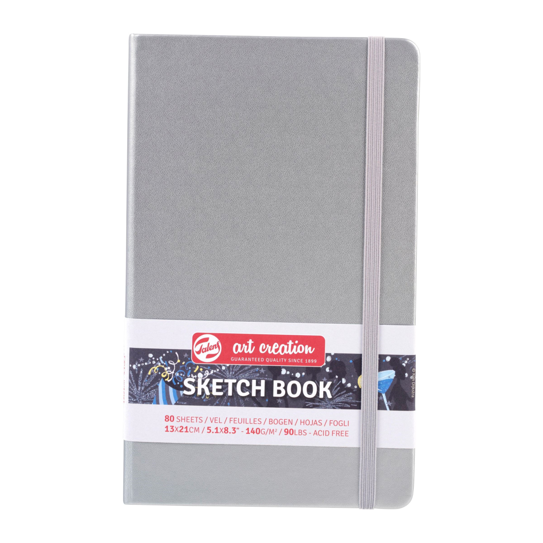TAC Schetsboek 13x21 cm 140gr 80 vel Zilver