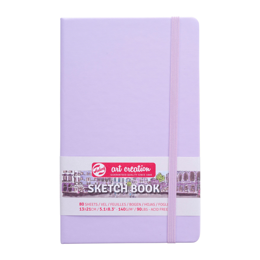 TAC Schetsboek 13x21 cm 140 gr 80 vel Pastel Violet