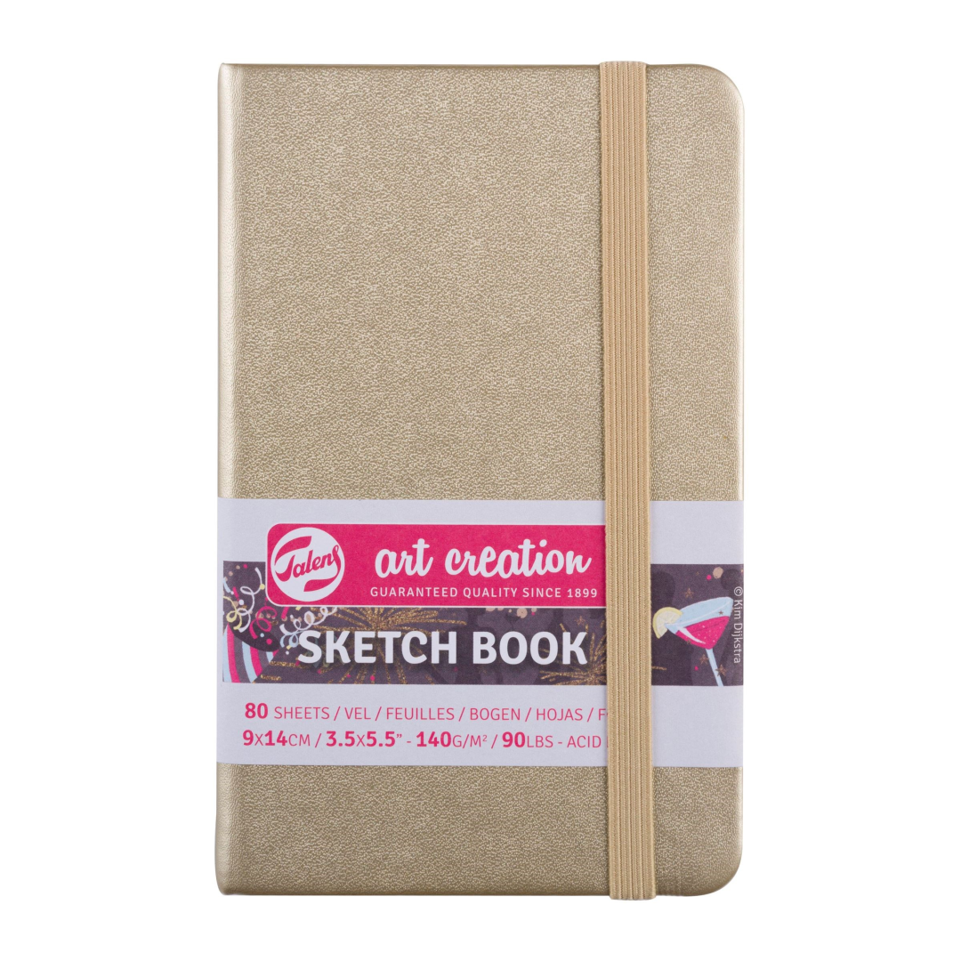 TAC Schetsboek 9x14 cm 140gr 80 vel Witgoud