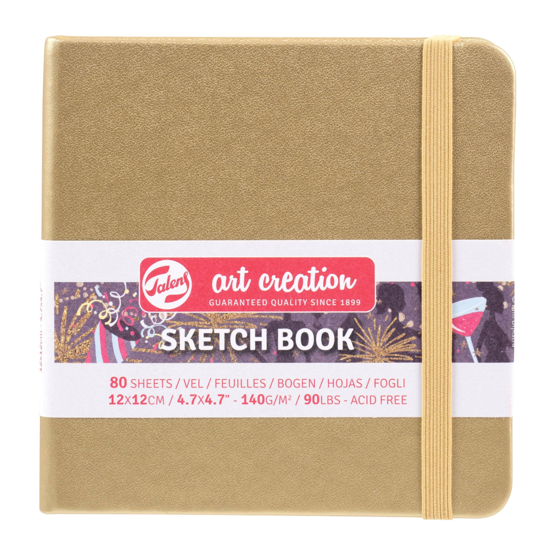 TAC Sketchbook 12x12 cm 140gsm 80 sheets White Gold