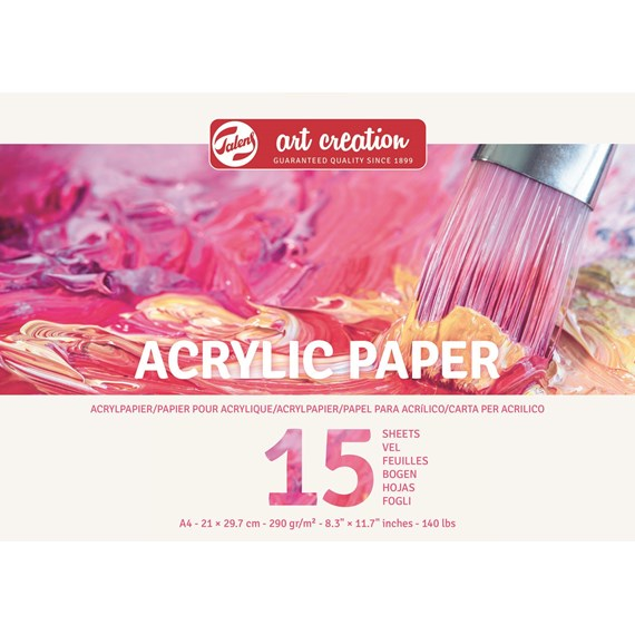 TAC Acrylfarbenpapier A4 290g 15 Blatt