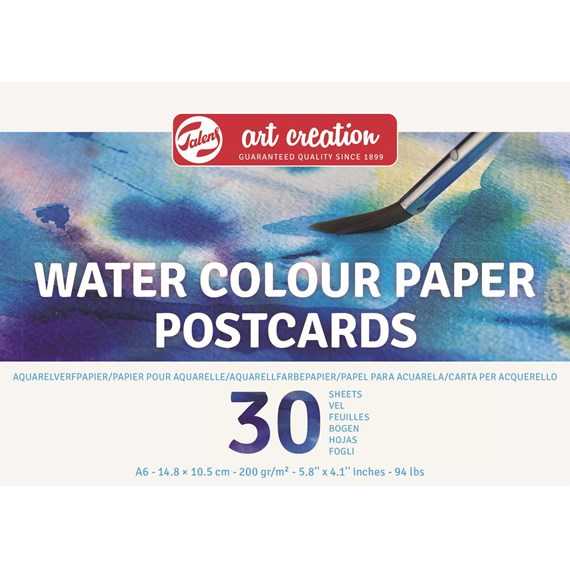 TAC Watercolour Paper Postcards 10.5x14.8 cm 200gsm 30 sheets