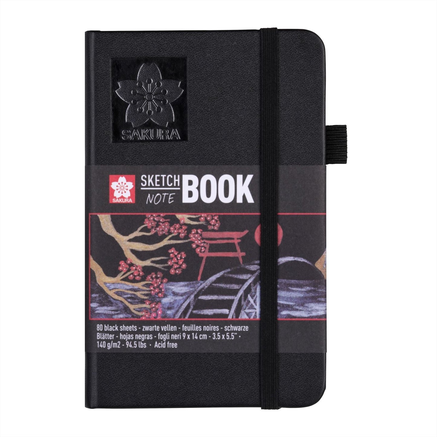 Sakura Sketchbook 9x14 cm 140gsm 80 sheets Black