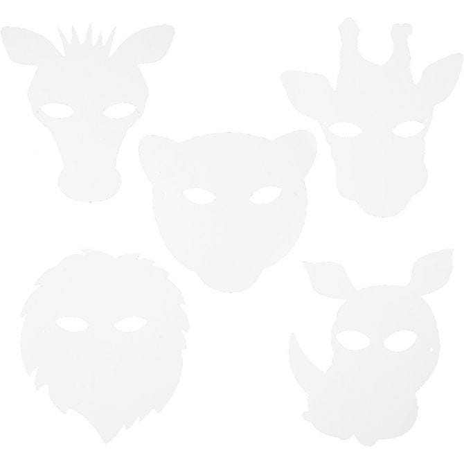 TeachMe Karton-Dschungelmasken 16 Stück