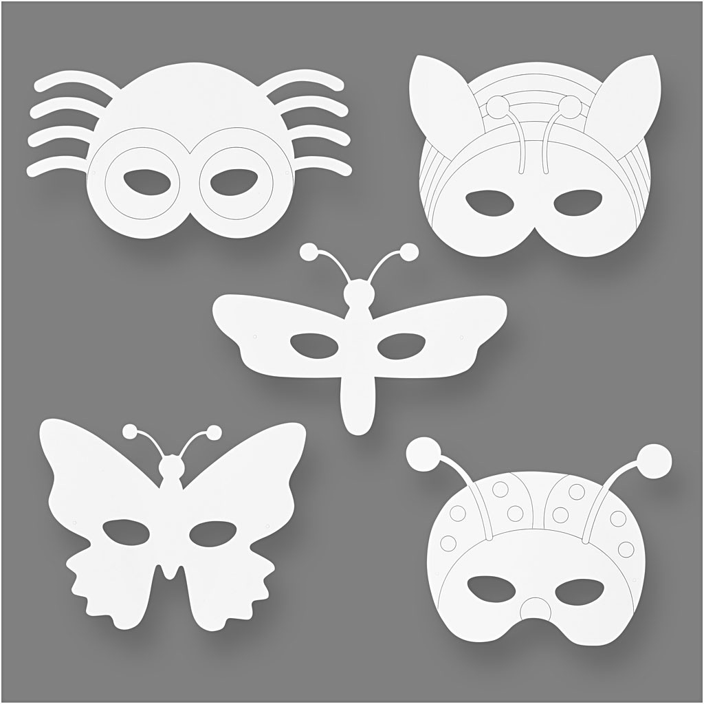 TeachMe Cardboard Insect Masks 16 pieces