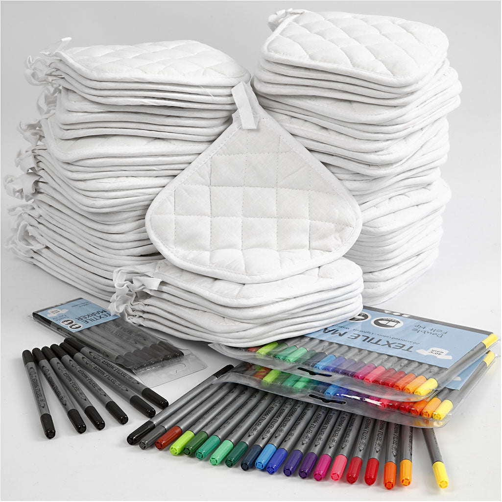 CC Material Set Pot Holders with Textile Markers