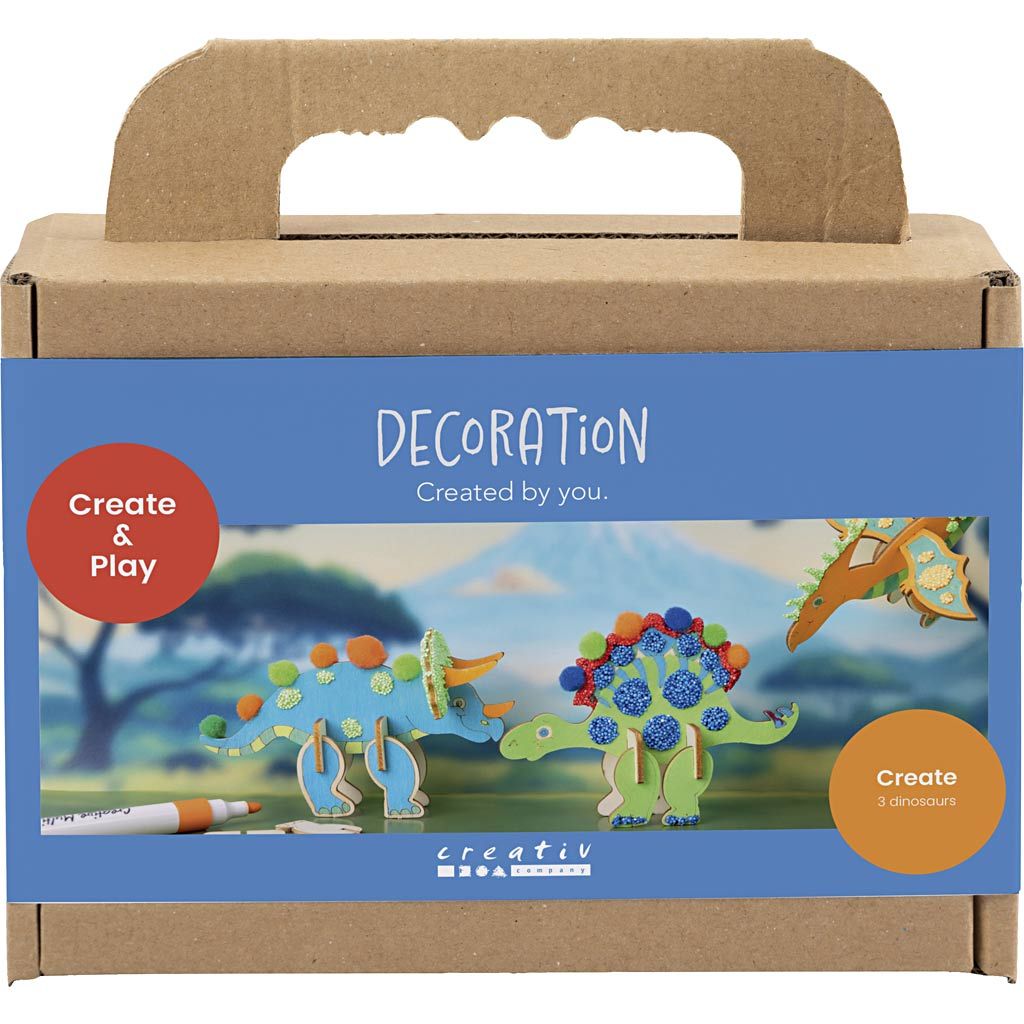 CC Mini Hobby Set Decoration Dinosaur 3 assorted