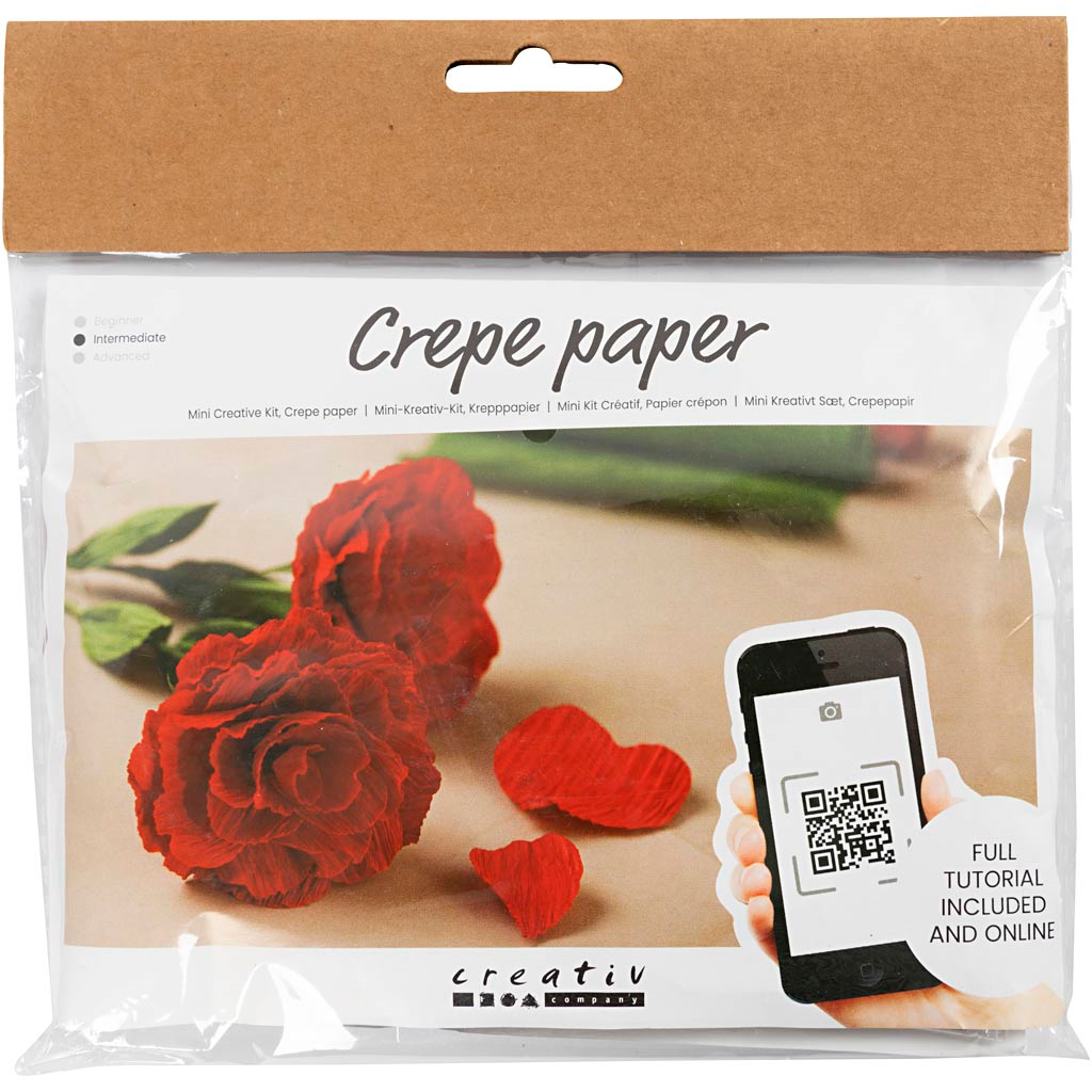 CC Creative Mini Craft Set Crepe Paper Flowers Roses