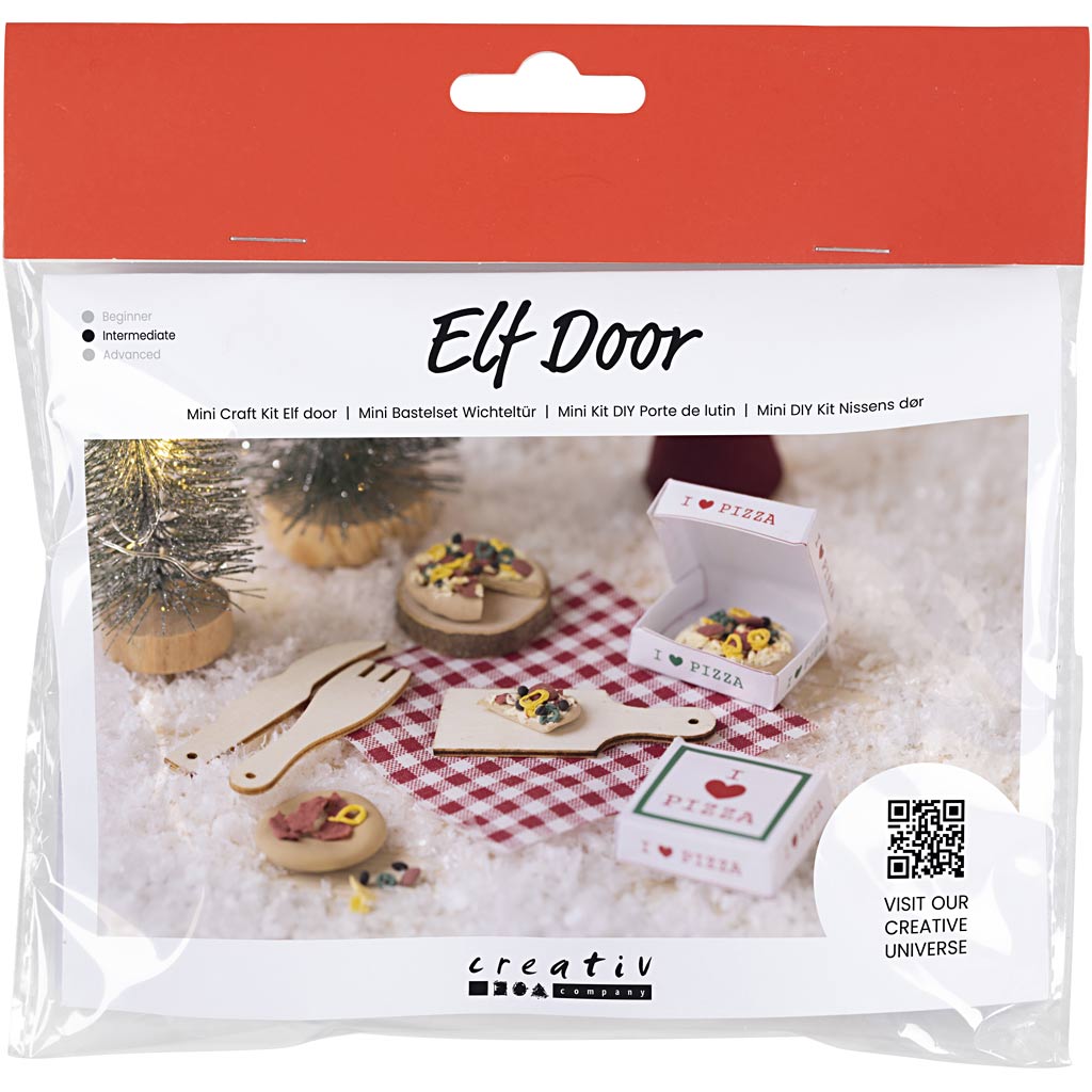 CC Mini Bastelset Wichteltür Pizza