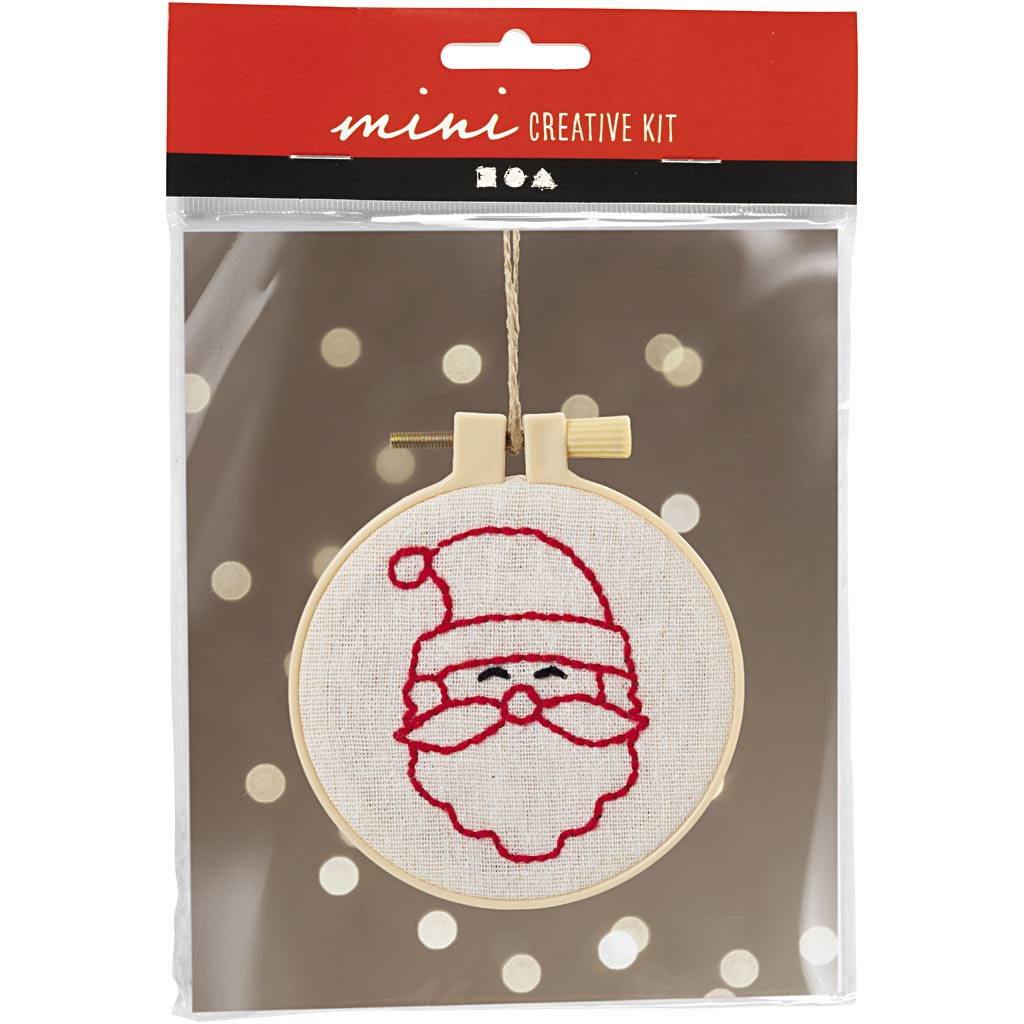 CC Mini Hobbyset Borduurwerk Kerstman
