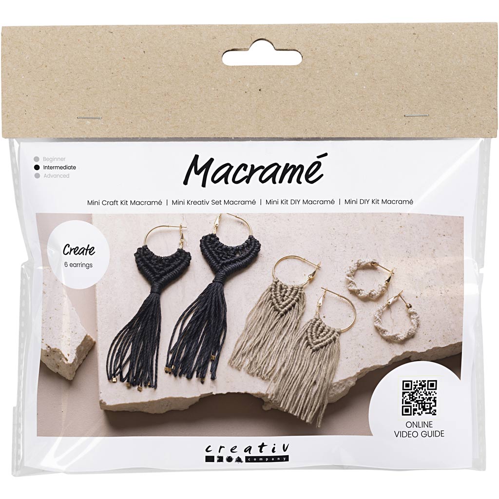 CC Mini Hobbyset Macramé 3 sets Oorbellen