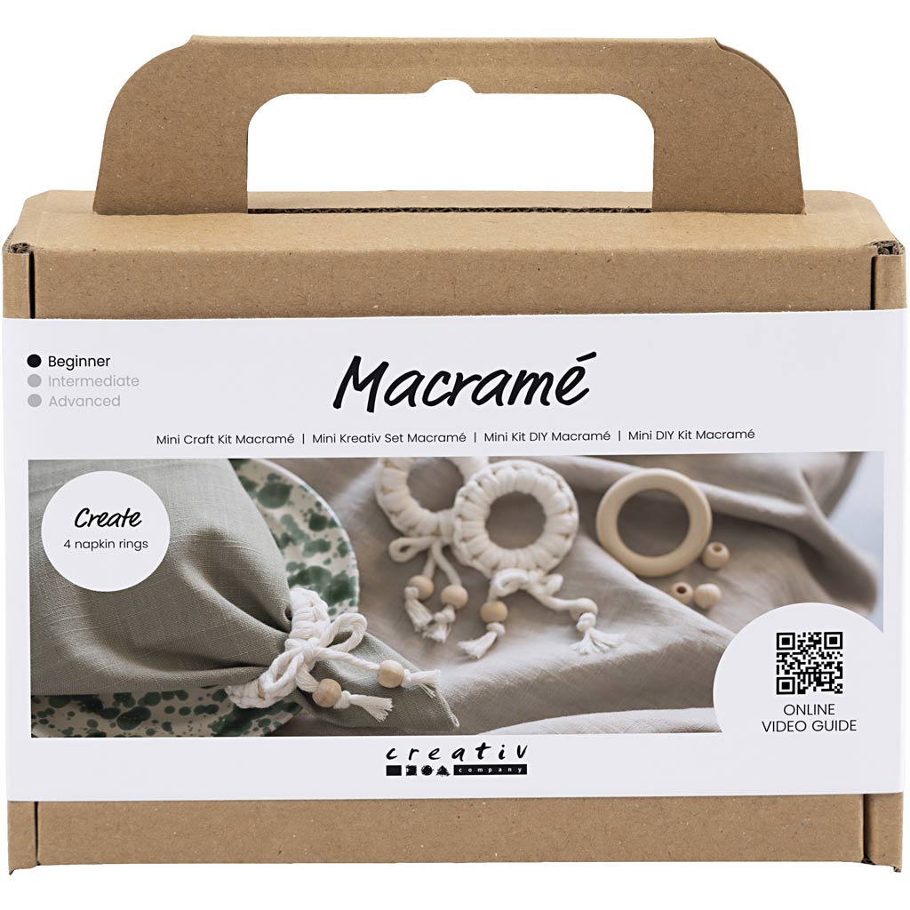 CC Mini Hobbyset Macramé Servetring Off-white