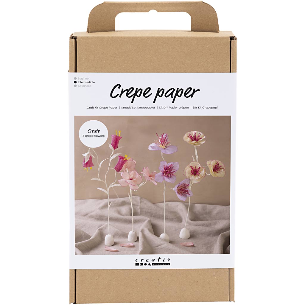 CC Craft Set Crepe Paper Flowers Pastel
