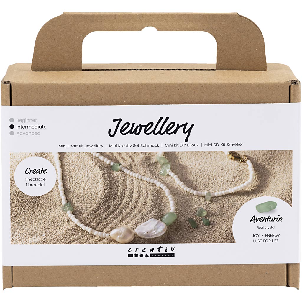 CC Mini Bastelset Schmuck Aventurin Halskette und Armband