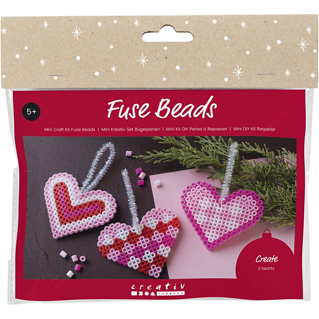 CC Mini Bastelset Dekoration Weihnachtskarten mit Herzen