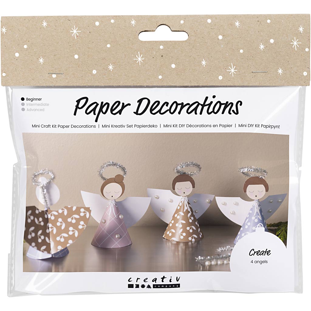 CC Mini Hobbyset Dekorationen aus Papier Engel