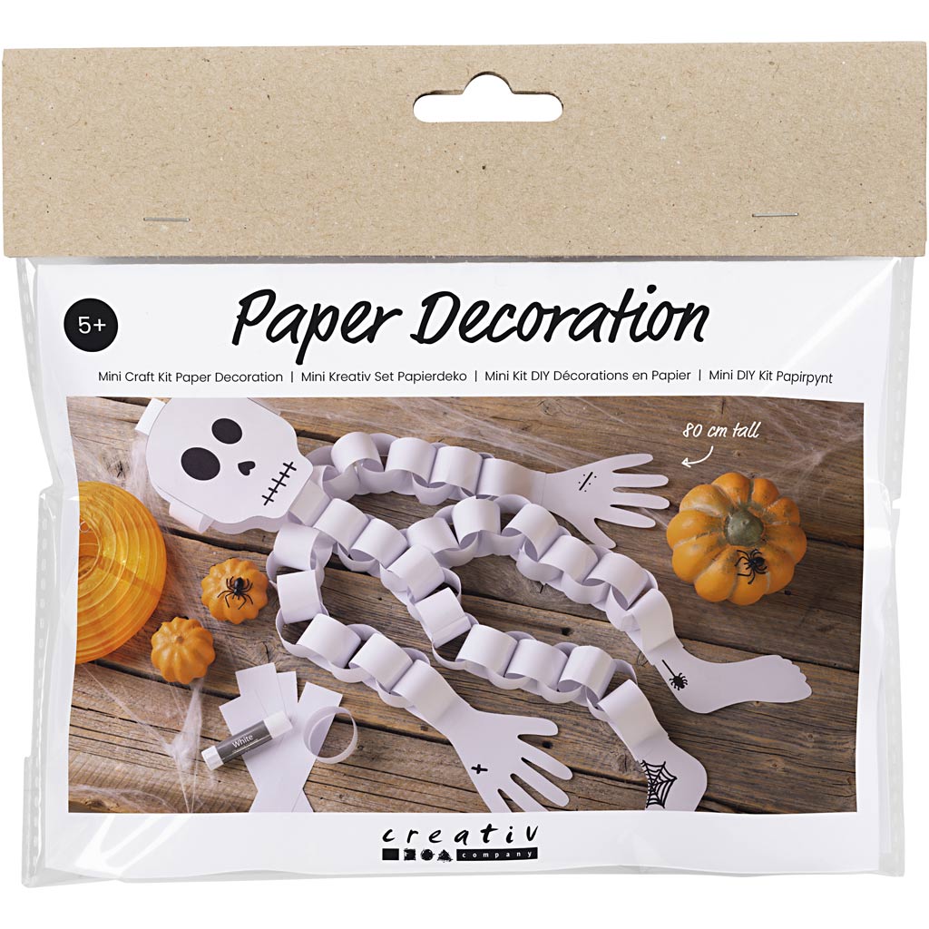 CC Mini Hobbyset Decoraties van Papier Halloween Skelet