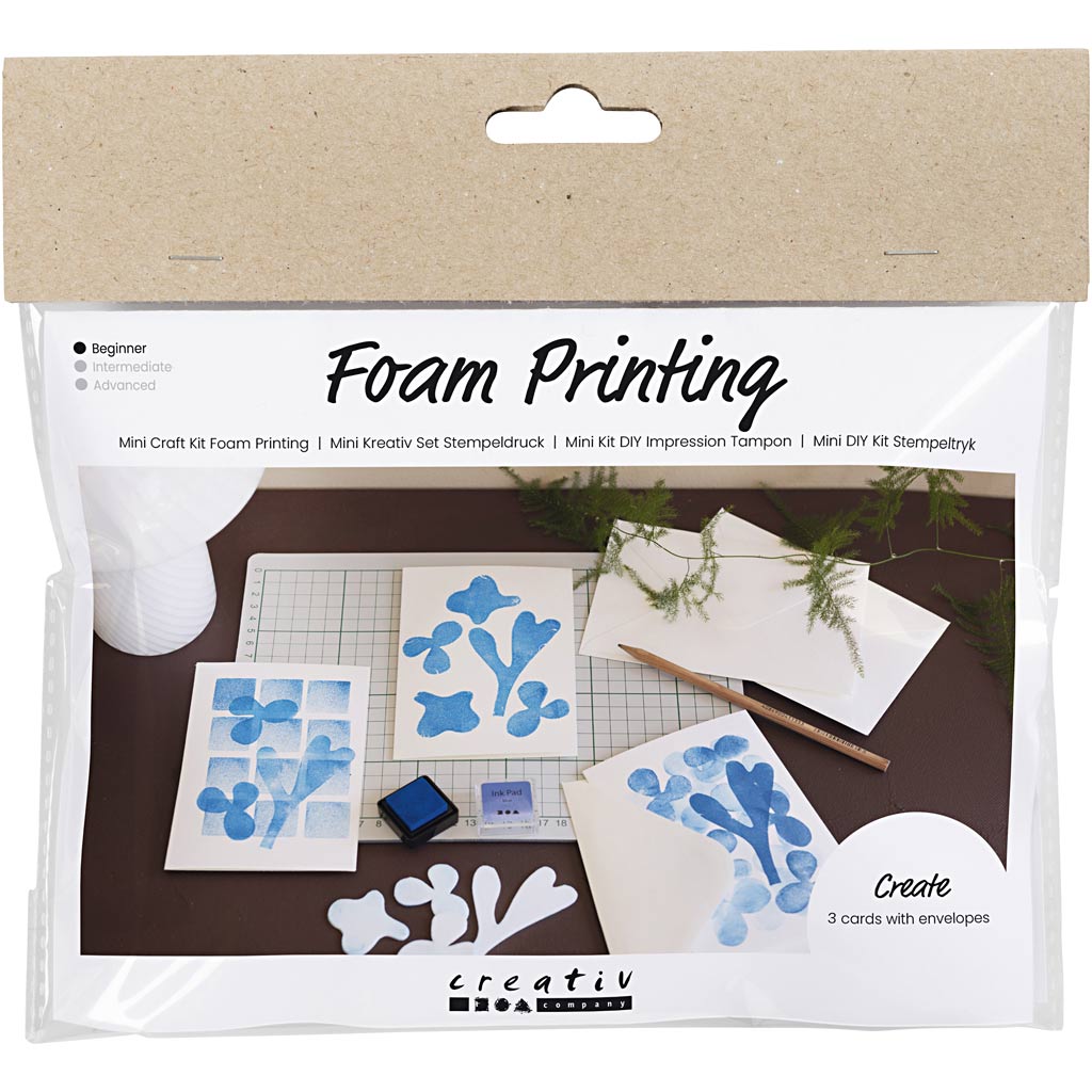 CC Mini Hobbyset Schaumdruckkarte mit Design