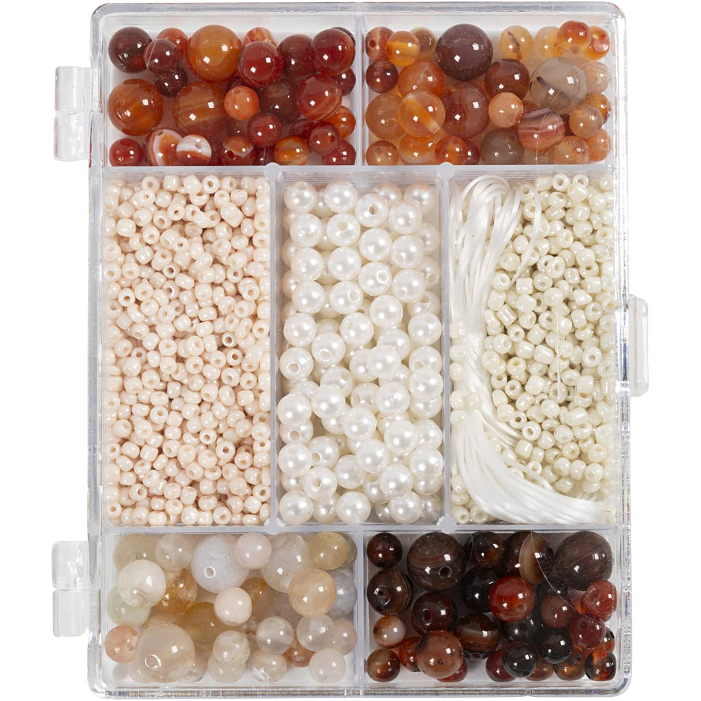 CC Creative Box Schmuck Achatperlen Verschiedene Farben
