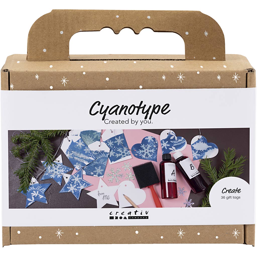 CC Mini Hobbyset Cyanotypie, Geschenklabels