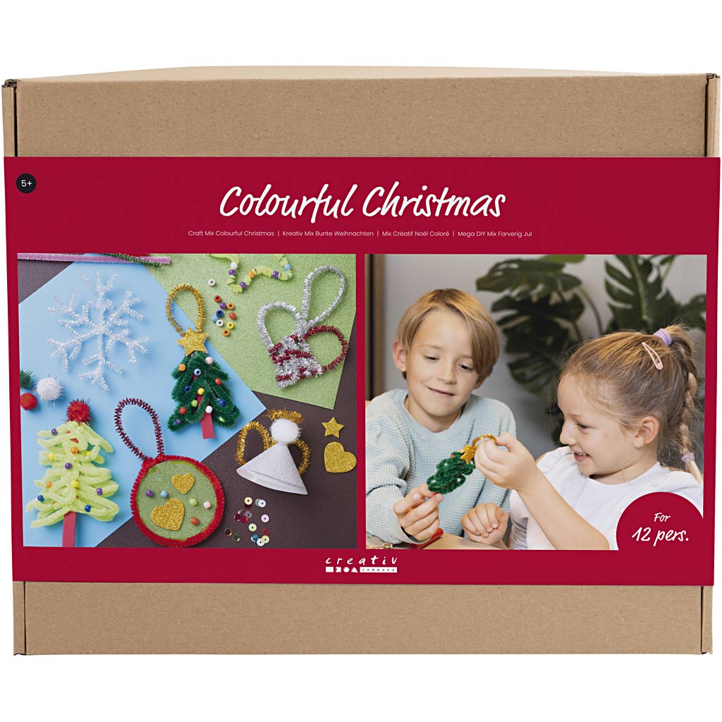 CC Creatieve Box Kleurrijke Kerst Kerstfiguren