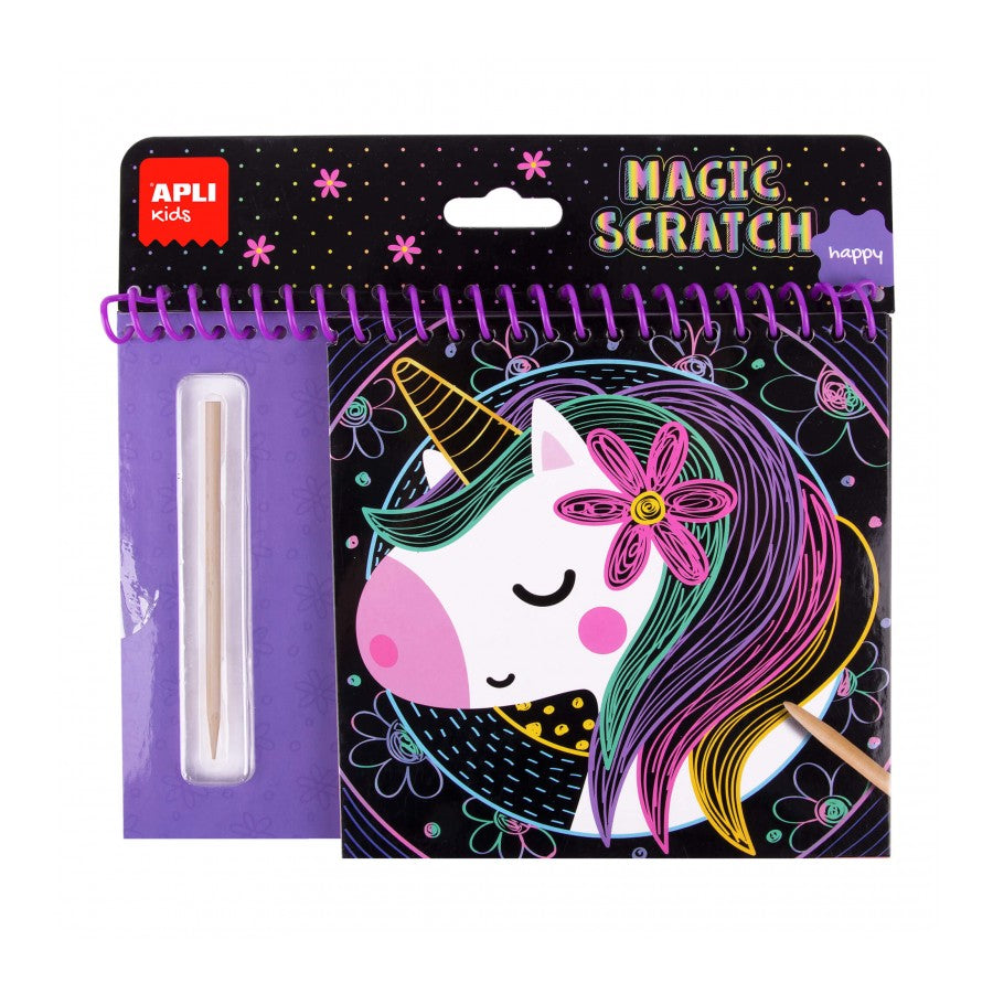 Apli Magic Scratch Rubbelkarten Einhorn