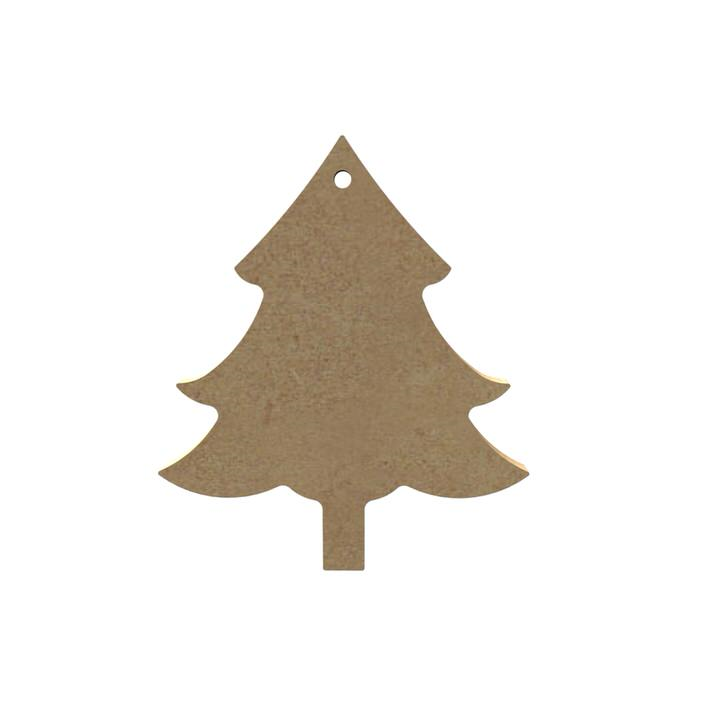 MDF Figuur Kerstboom 10 cm
