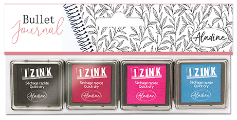 Aladine Izink Quick Dry Ink Pad Bullet Journal Set Star