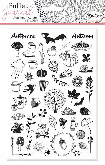 Aladine Stampo Bullet Journal Stempels A5 Herfst
