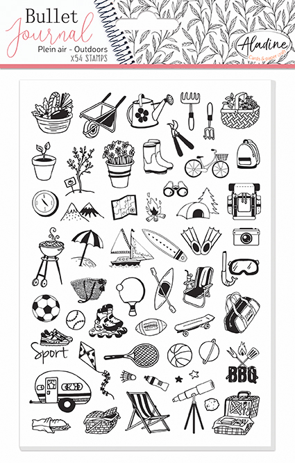 Aladine Stampo Bullet Journal Stamps A5 Activities