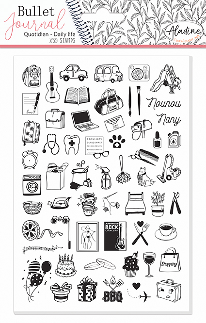 Aladine Stempel Bullet Journal Stempel A5 Daily