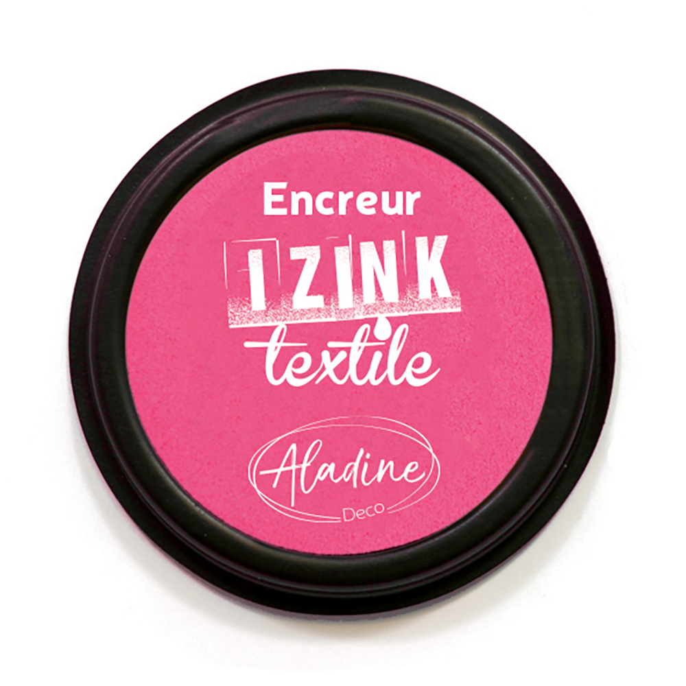 Aladine Izink Ink Pad Fabric Raspberry Pink