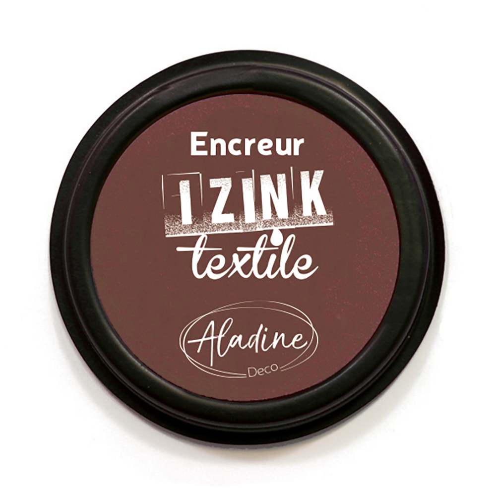 Aladine Izink Inktkussen Textiel Bruin